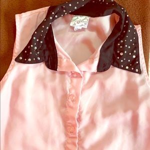 Disney DSigned top with diamonds on collar